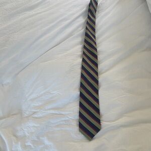 Peter Millar Blue and Green Striped Tie